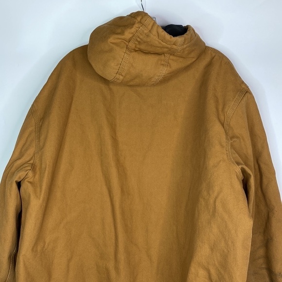 Vintage Dickies Brown Canvas Insulated Hooded Chore Barn Jacket XL - Picture 9 of 14